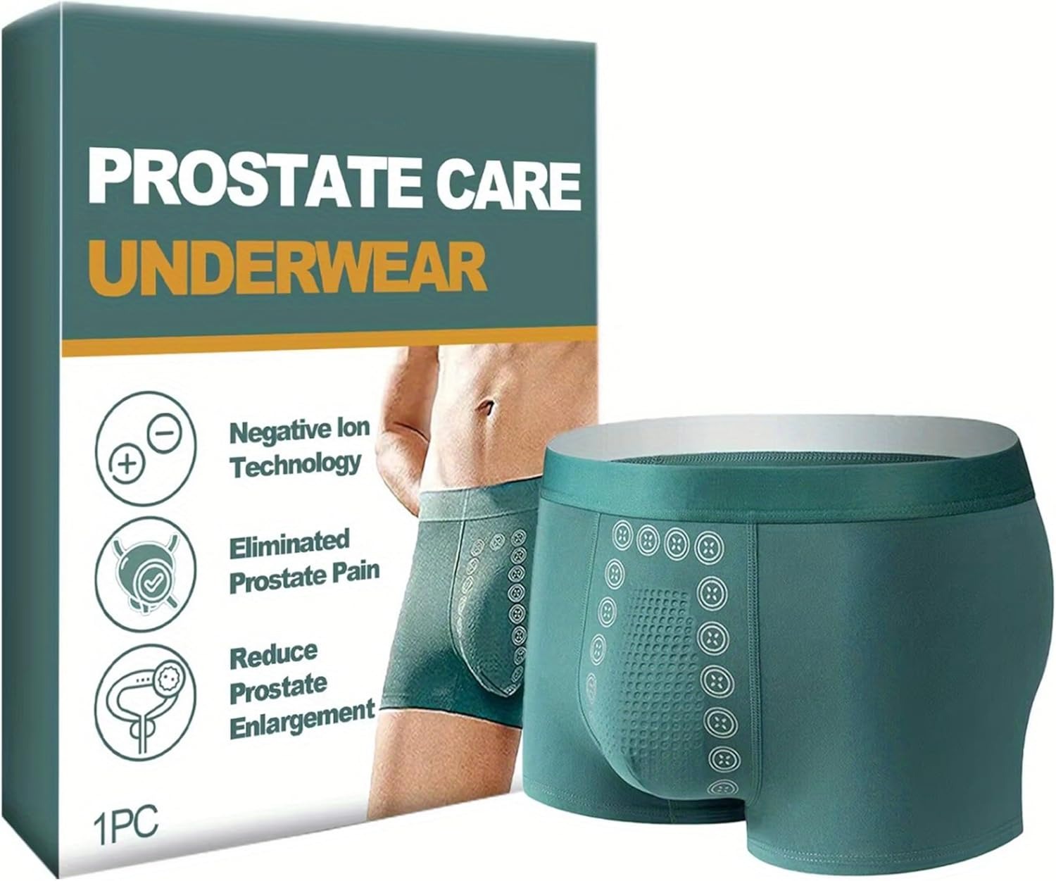 Men's Magnetic Therapy Health Care Boxer Briefs – Prostate & Energy Support