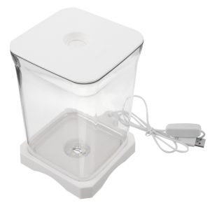 Plastic Terrarium Bowl Mini Portable Fish Tank Compact Goldfish Office Desk