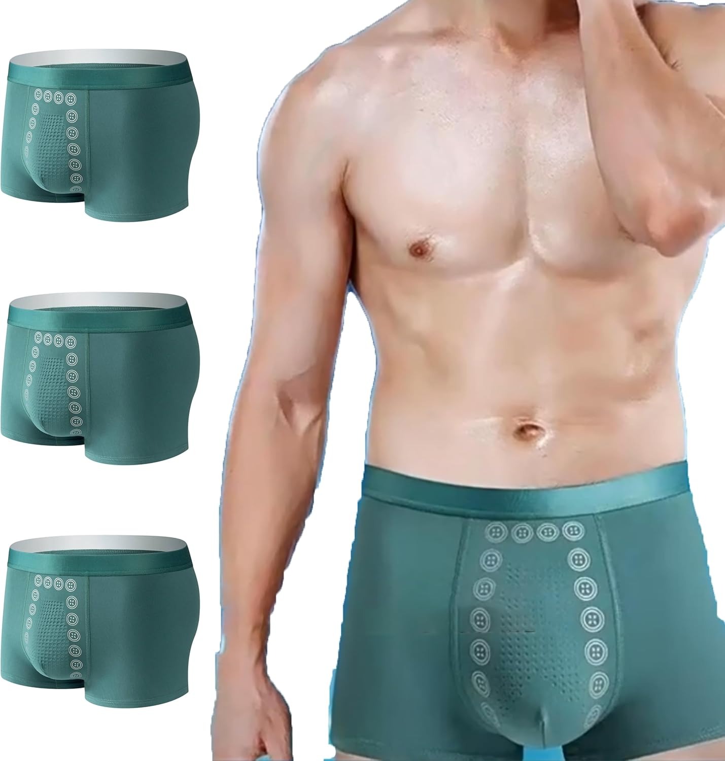 Men's Magnetic Therapy Health Care Boxer Briefs – Prostate & Energy Support - Image 3