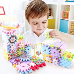 Smart Gears Blocks Toy - 83 Pieces Develop Creativity and Focus